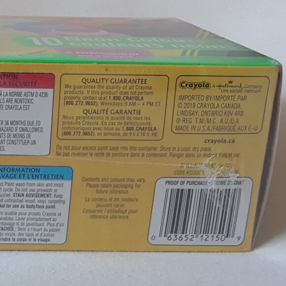 Crayola Washable Project Paint Sealed In Box - Picture 4 of 5